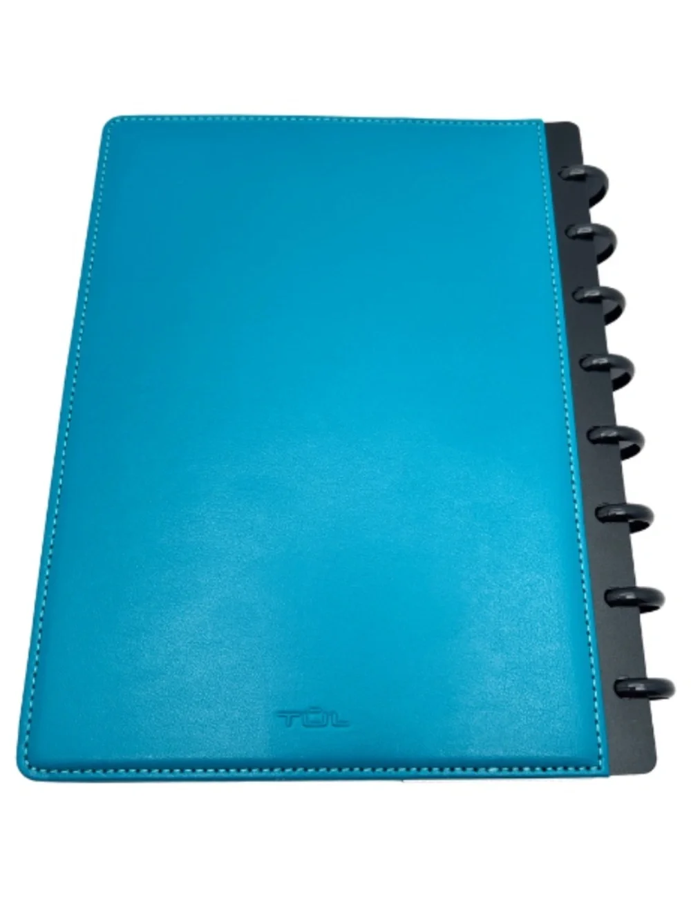 Discbound Monthly Planner Starter Set, Junior Size, Leather Cover, UNDATED!